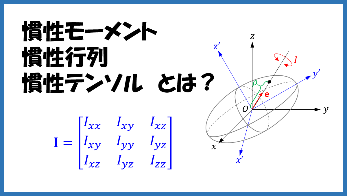 剛体の慣性モーメント 慣性行列 慣性テンソル とは 定義 物理的意味 公式 定理のまとめ スカイ技術研究所ブログ